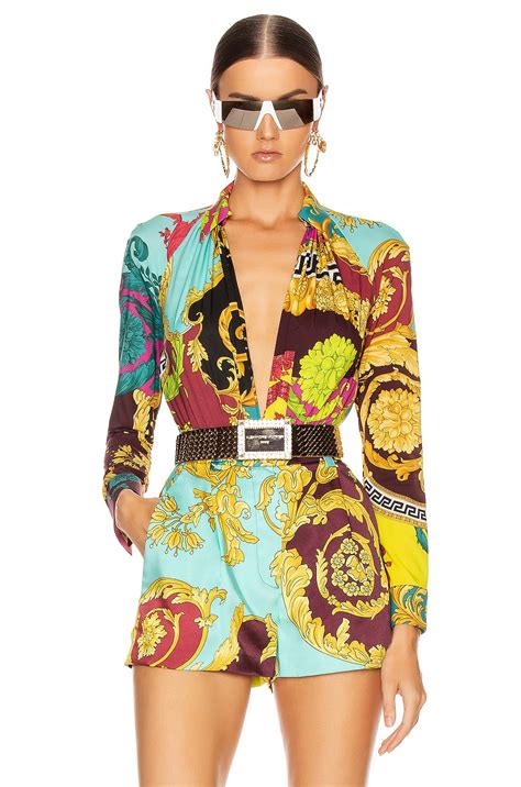 versace art print|Versace print bodysuit.